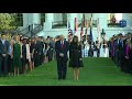 President Trump and The First Lady Lead a Moment of Silence in Remembrance of Those Lost on 9/11