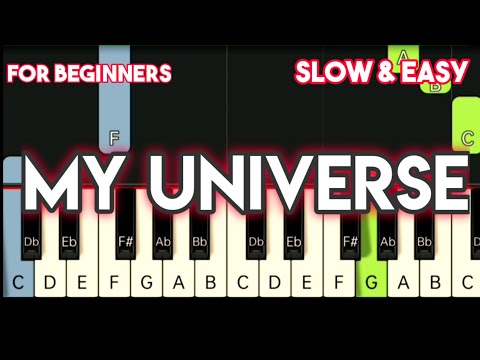 Bts X Coldplay - My Universe | Slow x Easy Piano Tutorial