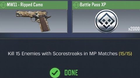 Call Of Duty Mobile Kill 15 Enemies with Scorestreaks in MP Matches Task Complete