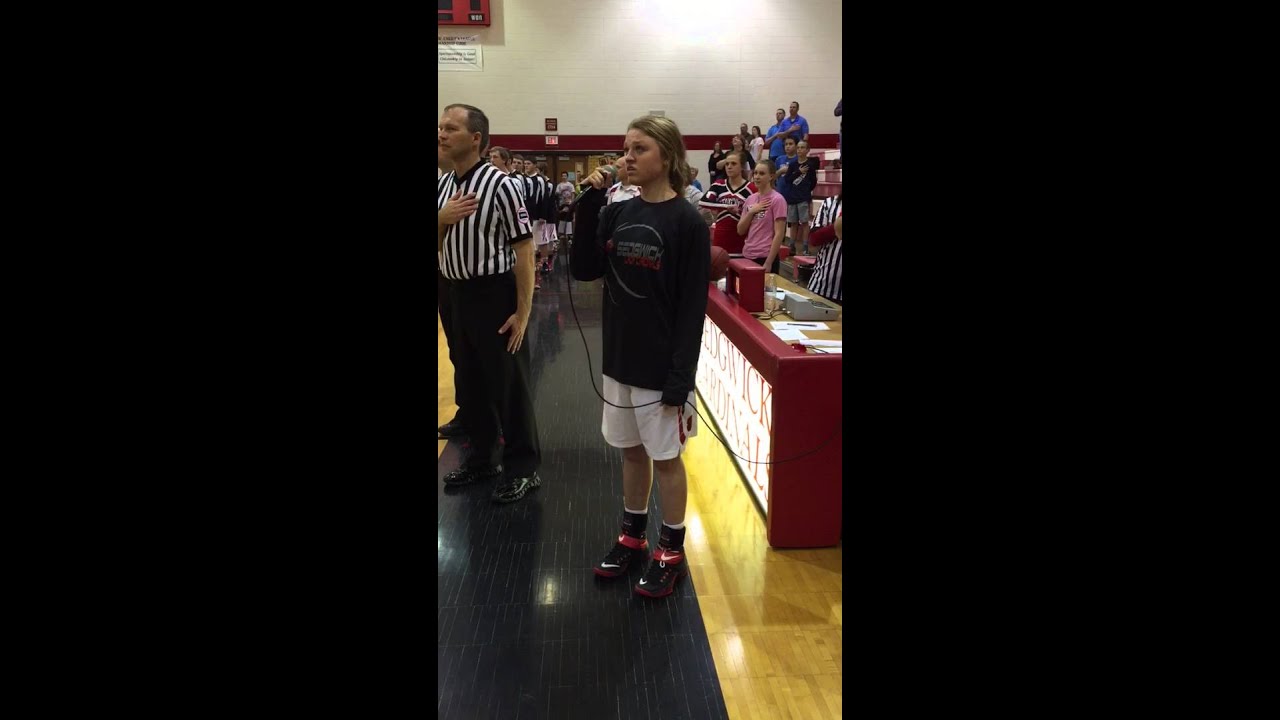 avery blank national anthem youtube