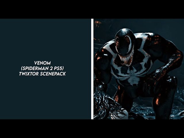 peter parker symbiote suit (spiderman 2 ps5) twixtor scenepack 