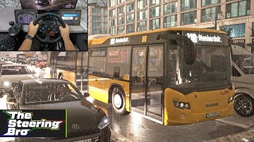 The Bus Simulator - Heavy Rain Unreal Engine 5 Gameplay | G29 Steering Wheel & Gear Shifter Gameplay
