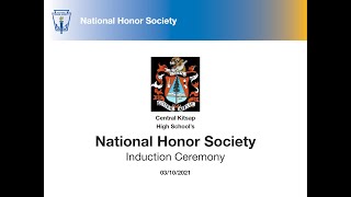 Central Kitsap High School NHS Virtual Induction Ceremony 2021