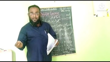 BRIDGE COURSE, DAY 19,SUB;URDU,STD: 7th,TOPIC:سمجھنا، بولنا اور لکھنا By:ANSARI AKHLAQUE AHMED