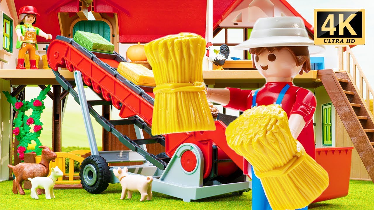 Backyard Life with Farm Animals  | Toy Farm World Ep10 (4K)