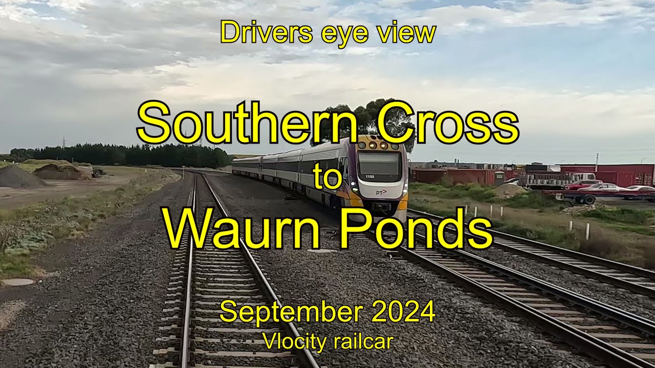 Drivers eye view, Southern cross to Waurn Ponds, Sep 2024