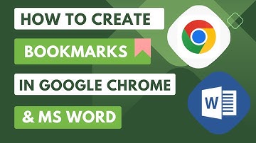 How to create bookmarks in Google chrome and ms word in a minute🤔.
