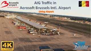 FS 2020 - AIG TRAFFIC AI in Brussels Internationl Mega Airport - Aerosoft New Release