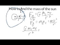 How to calculate the mass of the sun using centripetal force