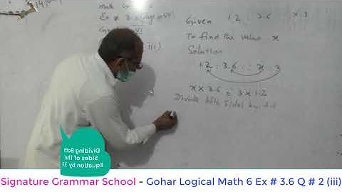 Gohar Logical Math 6 Ex 3 6 Q 2 iii - Signature Grammar School
