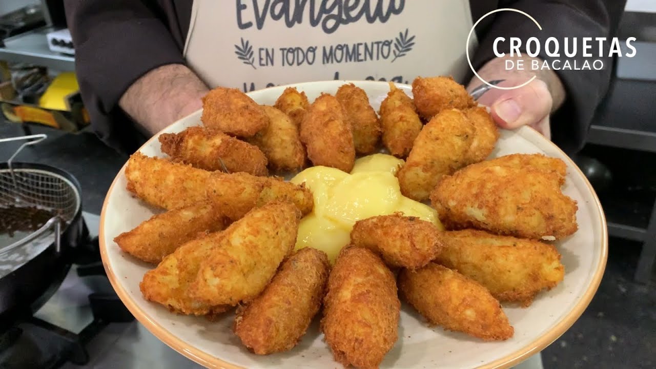 Croquetas de bacalao. Cocina franciscana. Santo Espíritu del Monte. Gilet. Valencia.