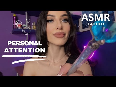ASMR CAOTICO- FAST AND AGGRESSIVE PERSONAL ATTENTION + UNPREDICTABLE TRIGGERS