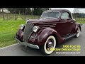 1936 Ford 3-Window Deluxe Coupe.  Charvet Classic Cars