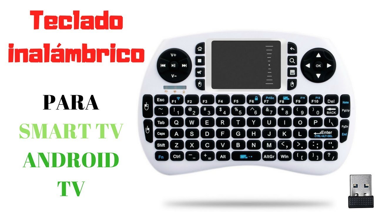 Céntrico oficial Proceso Teclado inalámbrico PARA SMART TV Android tv box.... - YouTube