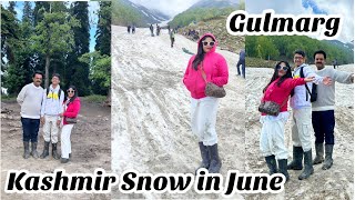 Kashmir Snow In June And July 2024☃️❄️|| Kashmir in June and July 2024|| Gulmarg