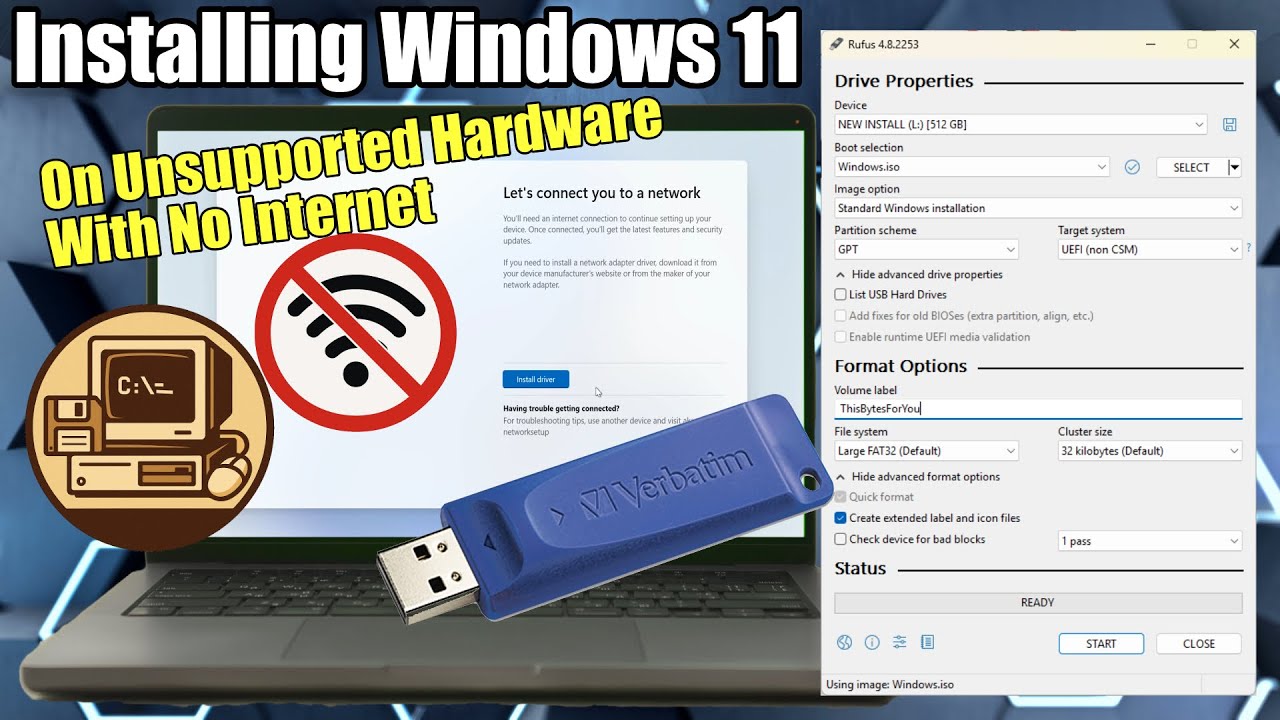 Install Windows 11 Without Internet and Unsupported Hardware! - YouTube