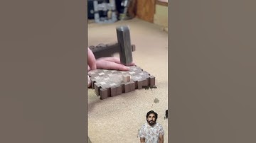 A New End Grain Pattern Using Dovetail Keys. #shorts #wood #tebal #carpentry #woodscraft#woodworking