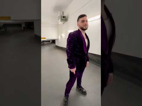 Would you wear this purple sequin suit? 💜😈