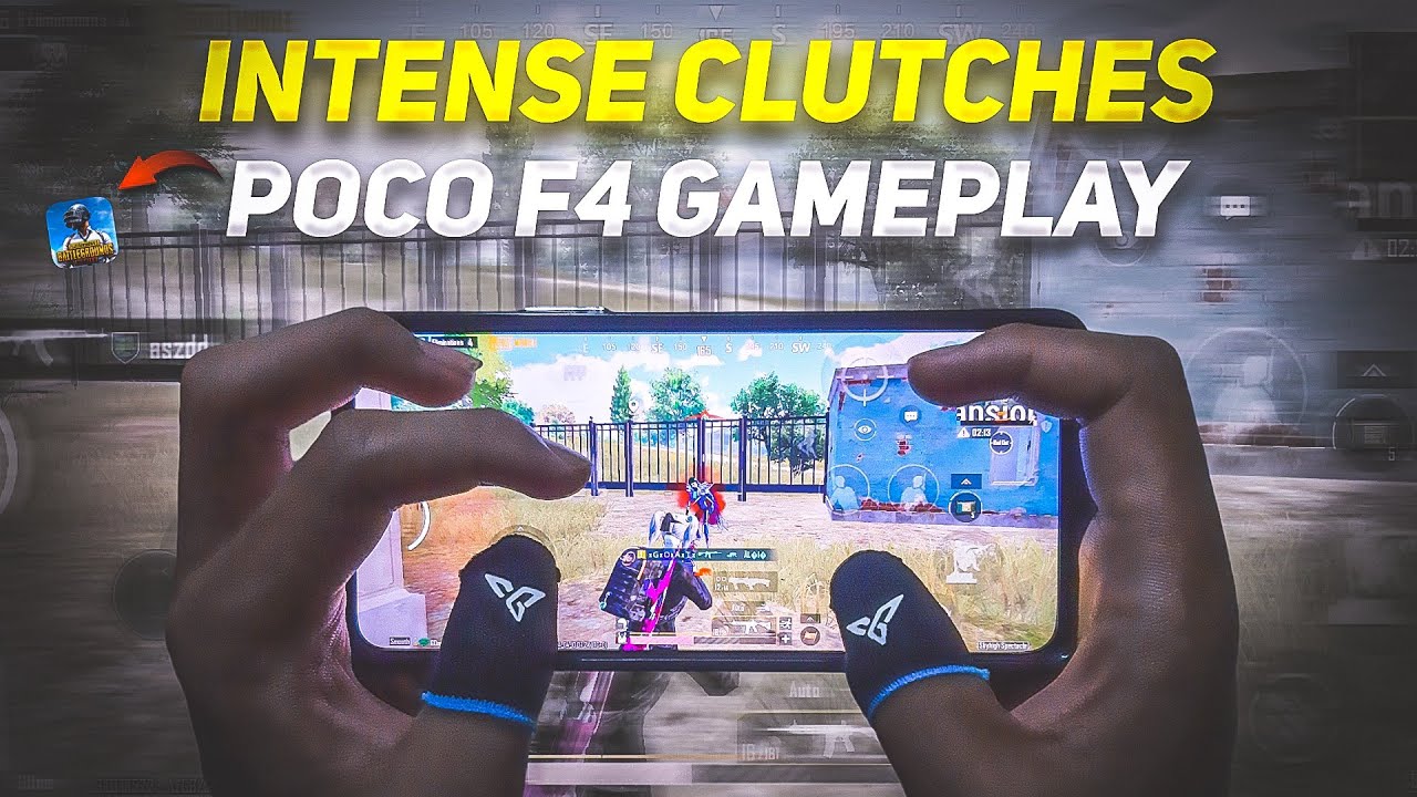 INTENSE 1V4 CLUTCHES 💥 POCO F4 5G GAMEPLAY TEST 🔥 | Smooth + Extreme ...