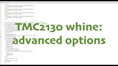 TMC2130 WHINE: advanced troubleshooting for stubborn steppers