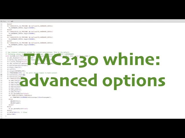TMC2130 WHINE: advanced troubleshooting for stubborn steppers