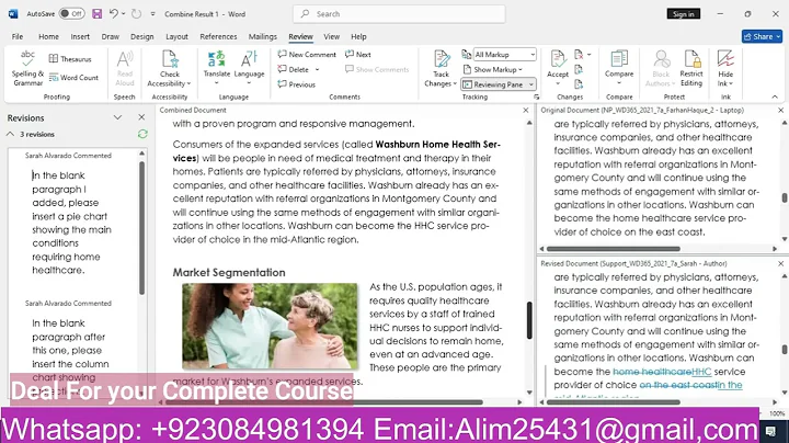 Word Module 7 SAM Project A Washburn Home Health Care | Word Module 7 SAM Project 1a