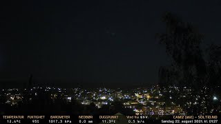 Timelapse Cam 2 - Natt til 22. august 2021