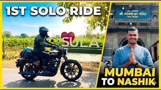 Mumbai to Nashik | 1st Solo Long Ride | Trimbakeshwar Jyotirling | Sula Vineyards #classic350