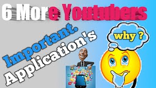 Six Important Application for All Youtubers || important application use for youtube  important