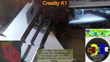 Adjust Z Offset Thorough Clean And Reprint White ASA Single Layer Test After Update F