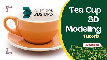 Tea cup Model using 3Ds Max | 3ds max Tutorial | 3D object Modeling Basic #3dsmax #3dmodeling
