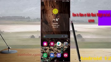 Samsung Galaxy S22 Ultra : How to Show or hide Music Widget on Lock screen