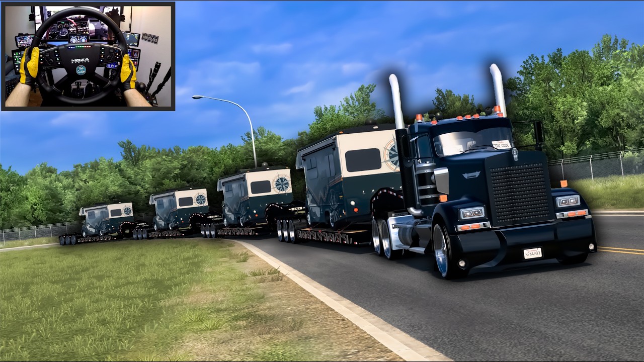 MONSTER TRUCK Road Train Challenge!  🚛🔥 ( 🚨 Police Crash! 🚨)