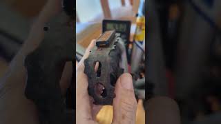 testing an e-bike pedal assist sensor with a multimeter.