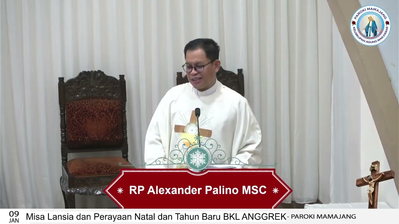 Homili Misa Lansia 9 Januari 2026 oleh RP Alexander Palino MSC