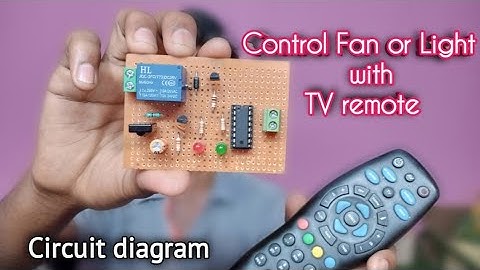 How to control Fan or Light with TV remote | ir remote control circuit | - DIY