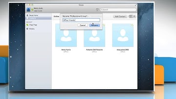 How to Manage the Skype® Contact List in Mac® OS X™