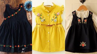 Latest baby frocks designing ideas / stitching and hand embroidery designs very useful video screenshot 1
