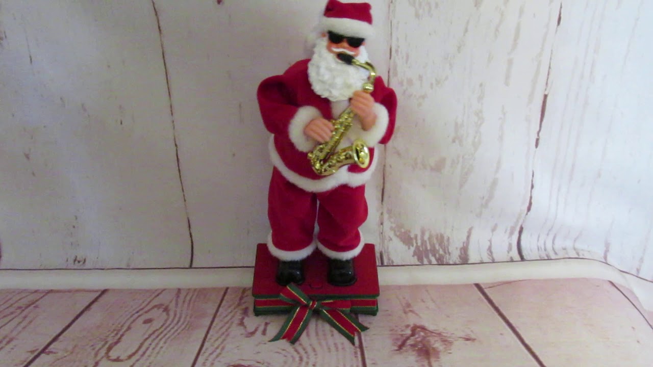 Animated Dancing Saxophone Playing 14" Santa Claus Playing Santa Clause is Coming to Town SOLD