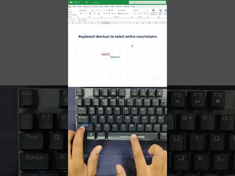 Select Entire Row or Column in Excel in 1 Second | No Dragging Needed! 😱 #excel #office #spreadsheet