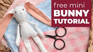 How to Make a Mini Bunny Doll with FREE Sewing Pattern