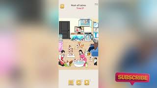 Crazy Brain Hole Baby bath Walkthrough | Wash all babies screenshot 4