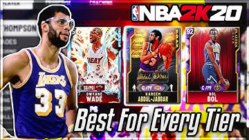 I used the BEST PLAYER for EVERY TIER in nba 2k20 myteam....