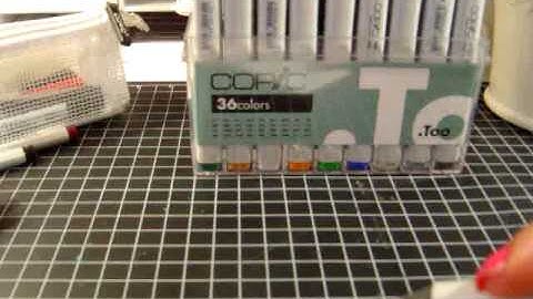 Copic Markers 101 Part 1 Series 1