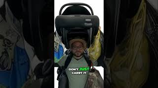 Dad Travel Hack: Wear Your Car Seat!