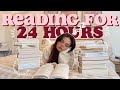 Reading as many books as possible in 24 hours  spoiler free reading vlog