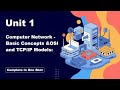 Complete Unit 1 |Computer Network| Basic Concepts &amp; OSI and TCP/IP Models  |  | BCA 5 Semester | MIC