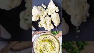 Garlic butter mashed cauliflower#shorts