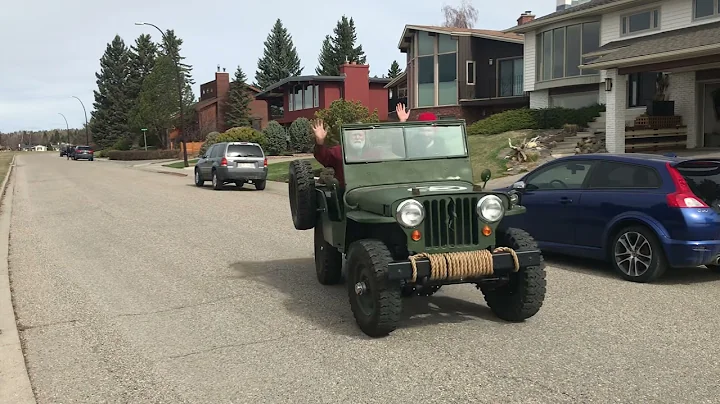 Old school 1947 CJ2A Willys Jeep in action!