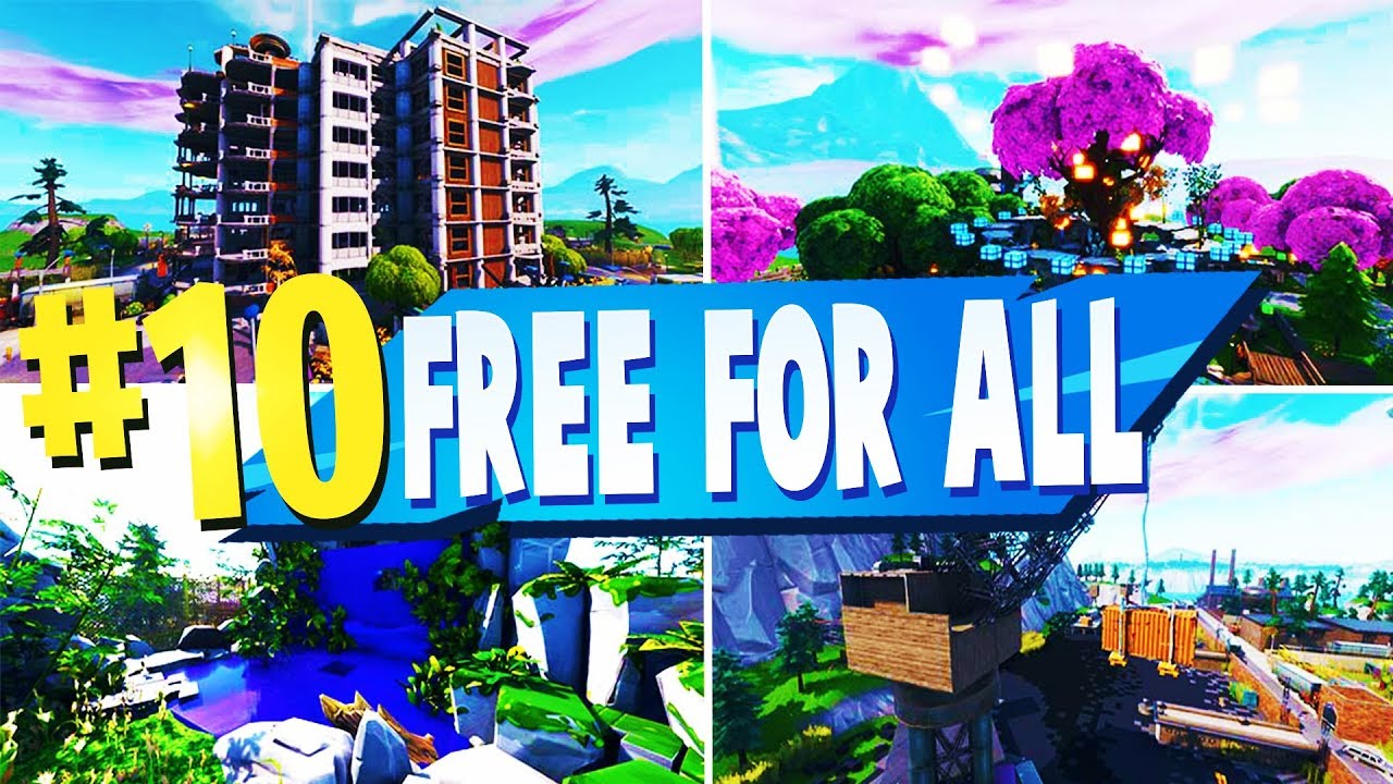 Top 10 Best Free For All Creative Maps In Fortnite Fortnite Ffa Map Codes Youtube